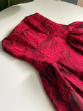 Black/Red/White Fashion Short Satin Princess Dress Homecoming Dress Birthday Party Dress Cocktail Party Dress Evening Dress Prom Dress Evening Dress HZ1023