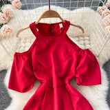 Simple A Line Off Shoulder Dress Fashion Dress HZ1023