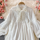 Sweet Lace Long Sleeve Dress Fashion Dress HZ1023