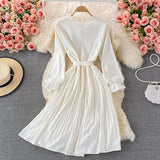 Cute A Line Short Dress Long Sleeve Fashion Dress HZ1023