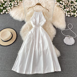 White A Line Backless Short Dress Fashion Dress HZ1023