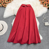 Mid length knee length A-line skirt, half skirt, umbrella skirt HZ1023