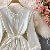 Cute A Line Short Dress Long Sleeve Fashion Dress HZ1023