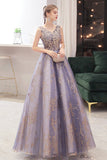 Stylish v neck tulle sequins long ball gown dress HZ1023