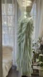 Green Shiny Gorgeous Retro Fashion Exquisite Beaded Long Sequined Chiffon mermaid slim Ball Gown Birthday Party Dress Evening Dress Prom Dress HZ1023