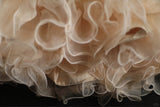 Champagne Delicate Pearl Beads Fashion Short Tulle Satin Princess Dress Wedding Dress Homecoming Dress Birthday Party Dress Cocktail Party Dress Evening Dress Prom Dress Evening Dress HZ1023