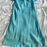 Blue fashion elegant spaghetti straps long chiffon elegant ball gown evening dress party dress HZ1023