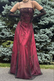 Blue/Grey Delicate Beaded Long Tulle Elegant Ball Gown Evening Dress Formal Birthday Party Dress Prom Dress HZ1023