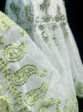 Light Green Spring Summer New Style Retro Fashion Elegant Exquisite Rhinestone Beads Floral Short Tulle Homecoming Dress Birthday Party Dress Prom Dress Evening Dress Prom Dress HZ1023