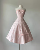 Pink Cute Elegant Fashion Exquisite Lace Midi Satin Homecoming Dress Prom Dress Evening Dress Party Dress HZ1023
