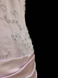 Pink sweet bow decoration long floor-length ball gown evening dress adult ceremony birthday dress HZ1023