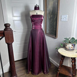 Purple Elegant Vintage Fashion Long Tulle Prom Dress Evening Gown Party Dress HZ1023