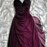 Purple fashion gradient shiny long chiffon ball gown, evening dress, party dress HZ1023