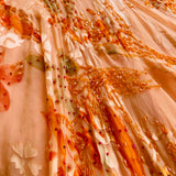 Spaghetti Straps Orange A-line Dress Prom Dress HZ1023