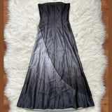 Black Vintage Fashion Gradient Exquisite Floral Beading Long Tulle prom dress Evening Gown Party Dress HZ1023