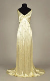 Yellow shiny elegant fashion exquisite beaded long satin floor-length prom dress evening dress party dress HZ1023