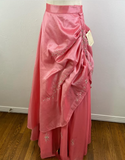 Pink Gorgeous Sparkling Exquisite Delicate Beading Long Satin Ball Gown Evening Dress Party Dress Prom Dress HZ1023