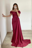Strapless Off-The-Shoulder Mermaid Prom Dress With Ruffles Online HZ1023