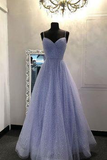 sweetheart tulle sequin long prom dress formal dress HZ1023