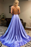 V-neck Simple Long Prom Dresses,Formal Dresses HZ1023