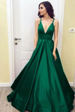 Siren Princess/A-Line Burgundy Satin Prom Dresses HZ1023