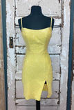 Beaded Light Blue Bodycon Party Dress with HZ1023