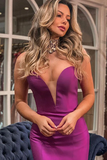Elegant off-the-shoulder deep V-neck mermaid ball gown on sale with romantic ruffles HZ1023