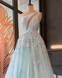 Aline One Shoulder Unique Design Gorgeous Party Long Prom Dresses HZ1023