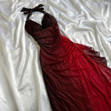 Burgundy red/indigo/navy blue shiny elegant strappy long tulle ball gown evening dress birthday party dress HZ1023