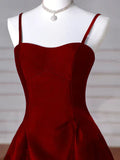 Black/Red/Navy Elegant Simple Fashion A-Line Satin Long Ball Gown Evening Dress Party Dress Prom Dress HZ1023