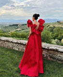 Red Long Formal Prom Dresses,Fashion Wedding Party Gown HZ1023
