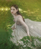 Stylish tulle long prom dress evening dress HZ1023