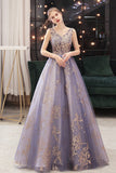 Stylish v neck tulle sequins long ball gown dress HZ1023