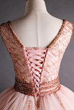A line tulle sequins long ball gown dress formal dress HZ1023
