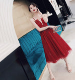 Cute tulle short A line prom dress party dress HZ1023