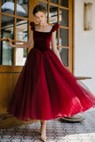 Pink/Red Cute A-line Long Prom Dress Evening Dress Graduation Party Dress HZ1023