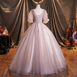 Cute tulle lace long ball gown dress formal dress HZ1023