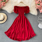 Cute A line high low dress fashion dress HZ1023