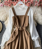 A line patchwork dress HZ1023