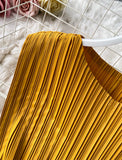 A line sleeveless pleated dress women's dress HZ1023