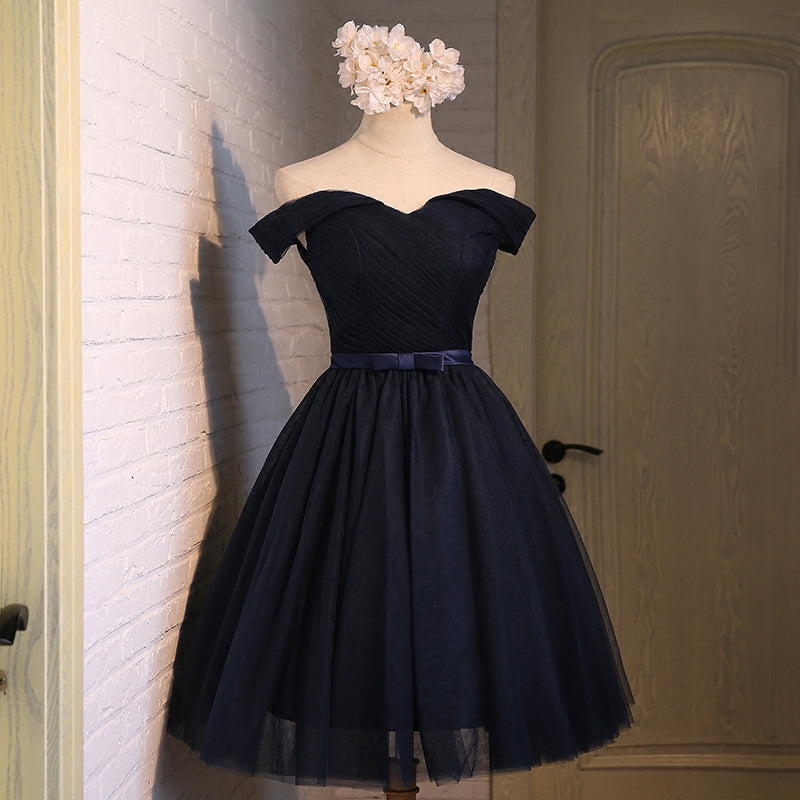 Beautiful A-line tulle sweetheart neck short prom dress,party dresses HZ1023
