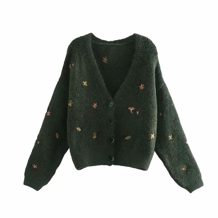 Simple and versatile aging Knitted Top Pullover HZ1023