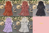 Fashionable A Line Polka Dot Long Sleeve Dress Fashion Dress HZ1023