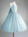 Light green fashion elegant long tulle cute homecoming dress prom dress evening dress party dress HZ1023